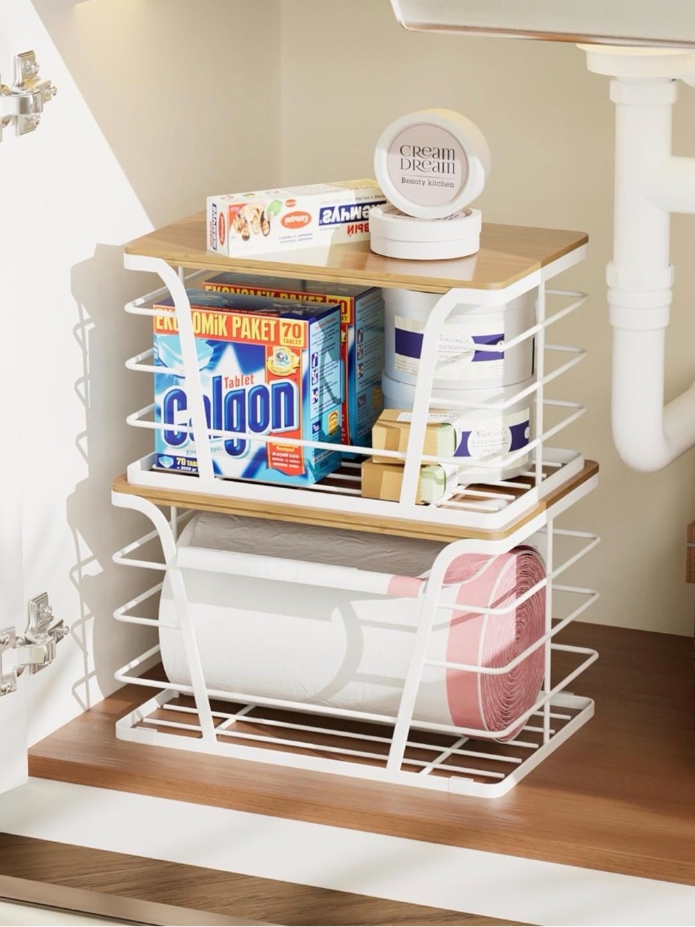 2-Pack, Stackable/Mountable Storage Organizers - Picture 4 of 7
